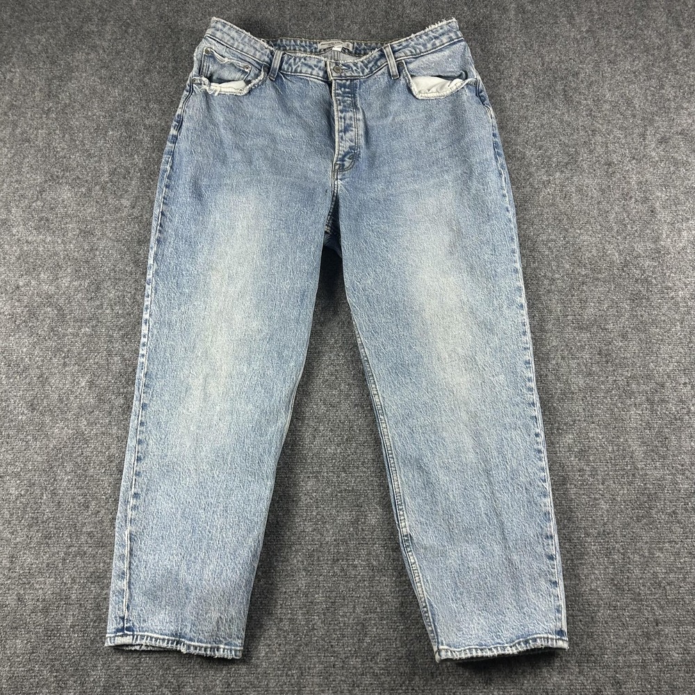 Abercrombie &‎ Fitch Jeans Womens 16 Light Wash The Dad High Rise Curve Love
